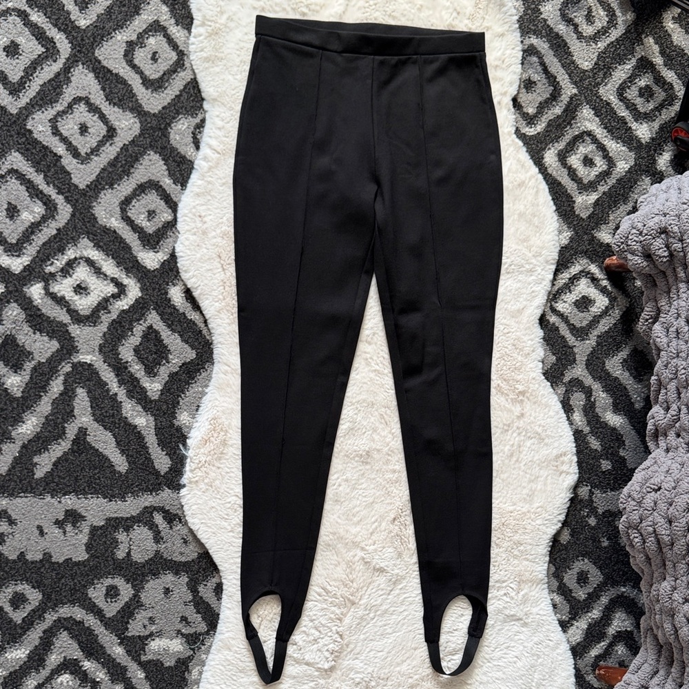 Mango Black Women's Leggings with Stirrup